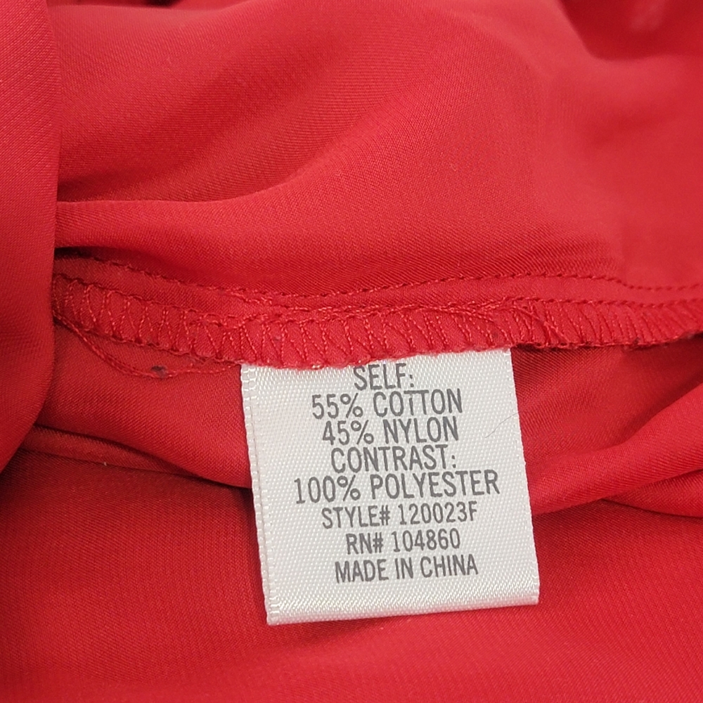 Red Lace High Neck Tank Top - Picture 10 of 11
